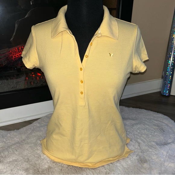 Aeropostale Tops - Vintage 2000’s Aéropostale Yellow Polo.
